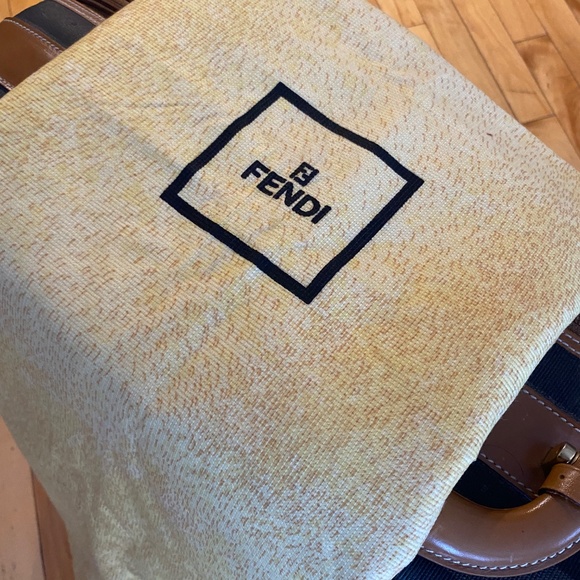 Vintage Fendi Suitcase – Rare Collector’s Travel Bag - Péquin Stripes - Picture 3 of 8